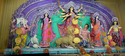 Durga and family, Kolkata, 2010